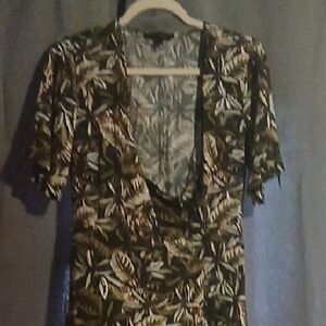 Banana Republic Leaf Print Dress